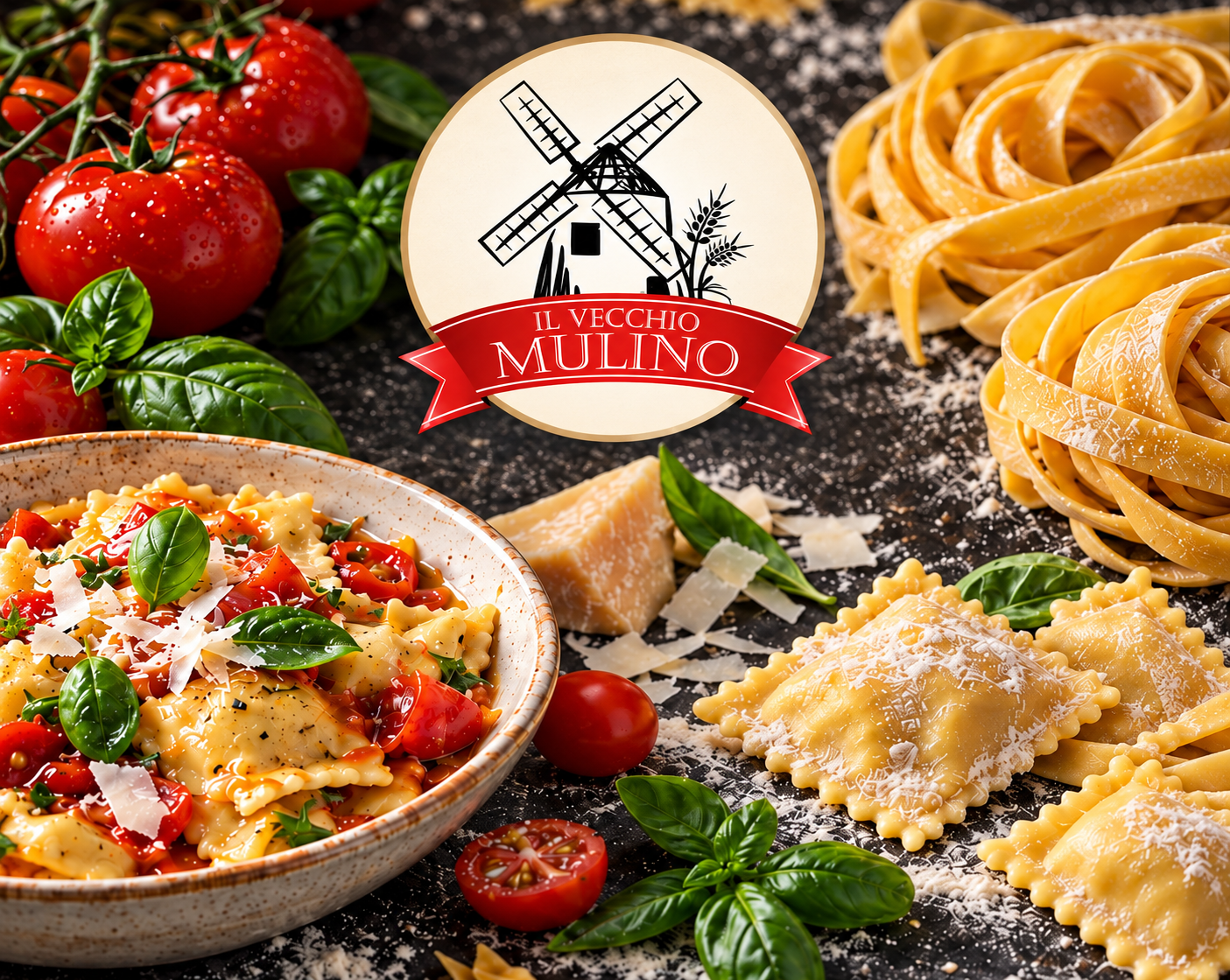 Il Vecchio Mulino pasta artwork